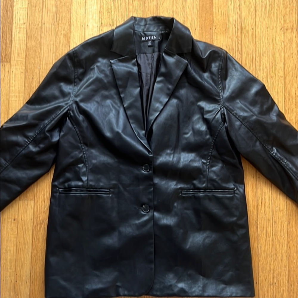 Motel Rocks Oversized Black Blazer